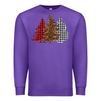Purple christmas trees Premium Sweatshirt - BarkalooDesign