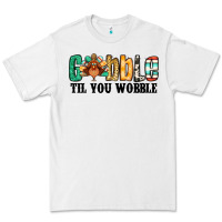 White gobble til you wobble thanksgiving turkey Premium Tee - Jasminsmagicworld