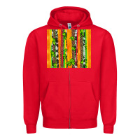 Red st patricks shamrock with cowhide Zipper Hoodie - Artiststas