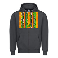 Smoke st patricks shamrock with cowhide Zipper Hoodie - Artiststas