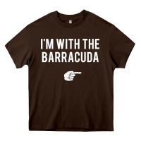 Chocolate Brown I_m With Barracuda Halloween Costume Party Matching Heavy Core Tee - longCreatives