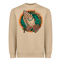 Mushroom god bless you Heavyweight Sweatshirt - RacoonDesign