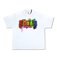 White Equal rights Urban Heavy Tee - CowGirlArtShop