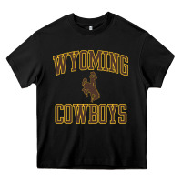 Black Wyoming Cowboys Men's Apparel Gameday Arch Over Cowboys Sweat Heavy Core Tee - longCreatives