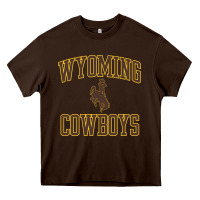 Chocolate Brown Wyoming Cowboys Men's Apparel Gameday Arch Over Cowboys Sweat Heavy Core Tee - longCreatives