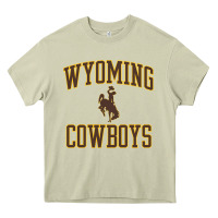 Wyoming Cowboys Men's Apparel Gameday Arch Over Cowboys Sweat Heavy Core Tee | Teevron