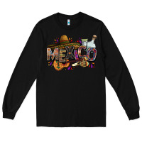 Black Mexico Long Sleeve Tee - FaDigitalArtStudio