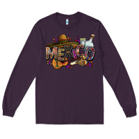 Plum Mexico Long Sleeve Tee - FaDigitalArtStudio