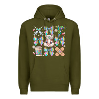 Army Green easter bow Premium Hoodie - CowhideDigitalArt
