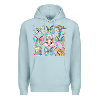 Blue Mist easter bow Premium Hoodie - CowhideDigitalArt