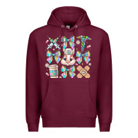 Burgundy easter bow Premium Hoodie - CowhideDigitalArt