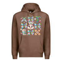 Chestnut easter bow Premium Hoodie - CowhideDigitalArt