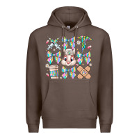 Coffee easter bow Premium Hoodie - CowhideDigitalArt