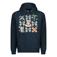 Navy easter bow Premium Hoodie - CowhideDigitalArt