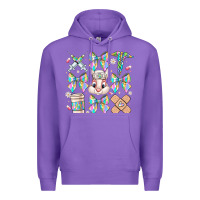Purple easter bow Premium Hoodie - CowhideDigitalArt