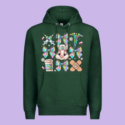 Easter Bow Premium Hoodie Designed By Cowhidedigitalart