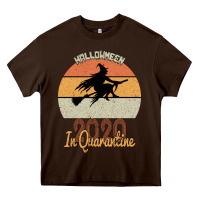 Chocolate Brown Hallowmeen 2020 In Q UARANTİNE Heavy Core Tee - Bettercallsaul