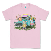 Bubblegum Pink Easter gnomies with truck Easter Day Classic Tee - HowdyJamesFarm