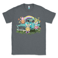 Charcoal Heather Easter gnomies with truck Easter Day Classic Tee - HowdyJamesFarm