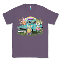 Lavender Easter gnomies with truck Easter Day Classic Tee - HowdyJamesFarm