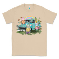 Mushroom Easter gnomies with truck Easter Day Classic Tee - HowdyJamesFarm