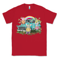 Red Easter gnomies with truck Easter Day Classic Tee - HowdyJamesFarm