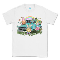 White Easter gnomies with truck Easter Day Classic Tee - HowdyJamesFarm
