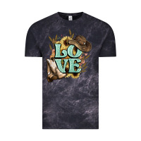 Cloud Black Love boots hat western Cowboy Vintage Tee - HowdyJamesFarm