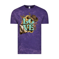 Cloud Purple Love boots hat western Cowboy Vintage Tee - HowdyJamesFarm