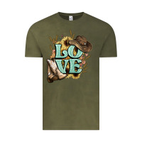 Vintage Olive Love boots hat western Cowboy Vintage Tee - HowdyJamesFarm