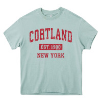 Arona Cortland New York NY Vintage Sports Design Red Design Sweat Heavy Core Tee - longCreatives