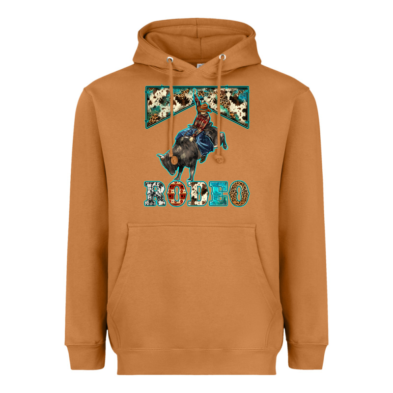 Western Rodeo Bullfighter Heavyweight Hoodie by BarkalooDesign | Teevron