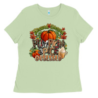 Matcha Stressed blessed pumpkin spice obsessed Fall Ladies Tee - NancyCooperArtShop