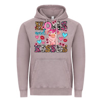 Vintage Zinc hogs and kisses pig  olivia Vintage Hoodie - OliviaCreatesArt