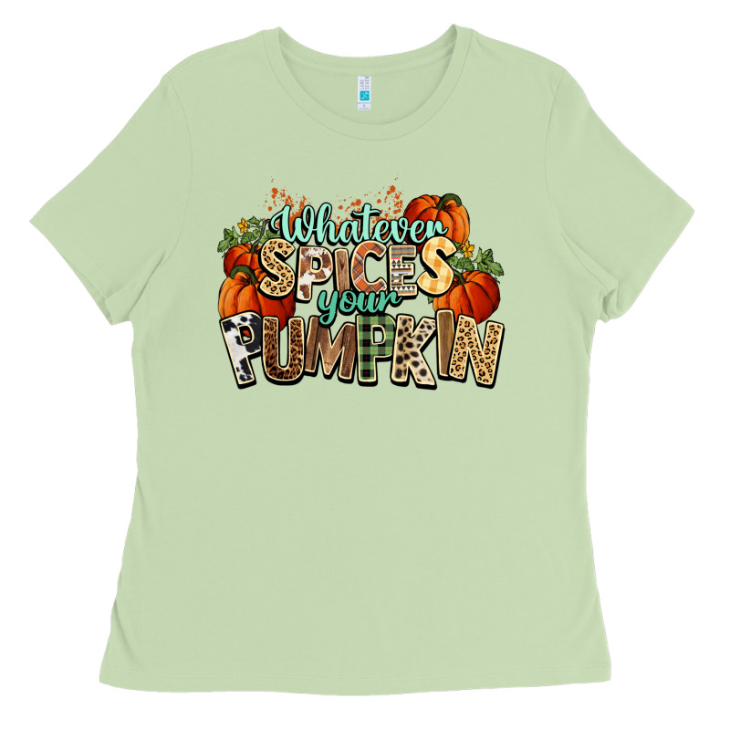 Whatever Spices Your Pumpkin Fall Ladies Tee by NancyCooperArtShop | Teevron
