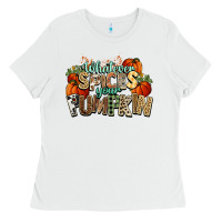 White Whatever spices your pumpkin Fall Ladies Tee - NancyCooperArtShop