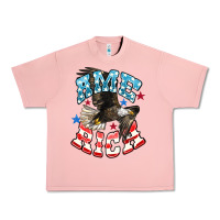 Salmon American Eagle Urban Heavy Tee - HowdyJamesFarm