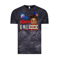 Cloud Black little mister america black boy Vintage Tee - CowGirlArtShop