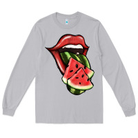 Moon Dust Watermelon Tongue Long Sleeve Tee - Jasminsmagicworld