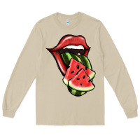 Mushroom Watermelon Tongue Long Sleeve Tee - Jasminsmagicworld