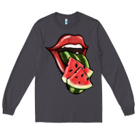 Smoke Watermelon Tongue Long Sleeve Tee - Jasminsmagicworld