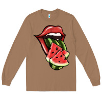 Toasted Coconut Watermelon Tongue Long Sleeve Tee - Jasminsmagicworld