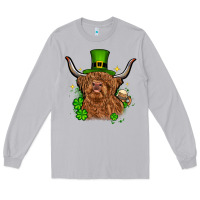 Moon Dust St. Patrick's Day cow Long Sleeve Tee - OliviaCreatesArt