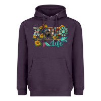 Plum western rodeo bullfighter  life turquoise's gemstones arrow sunflowers Heavyweight Hoodie - BarkalooDesign
