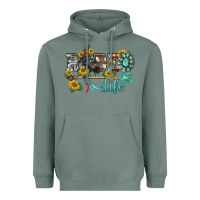 Sage western rodeo bullfighter  life turquoise's gemstones arrow sunflowers Heavyweight Hoodie - BarkalooDesign