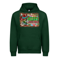Forest Green merry christmas western boots Urban Hoodie - AdoDesignShop