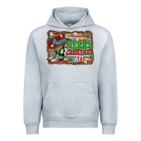Heather Grey merry christmas western boots Urban Hoodie - AdoDesignShop