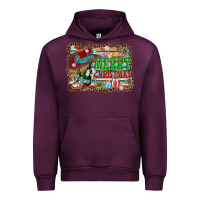 Mauve Wine merry christmas western boots Urban Hoodie - AdoDesignShop