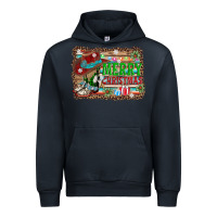Navy merry christmas western boots Urban Hoodie - AdoDesignShop