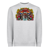 Heather Grey mexican rainbow Heavyweight Sweatshirt - RacoonDesign